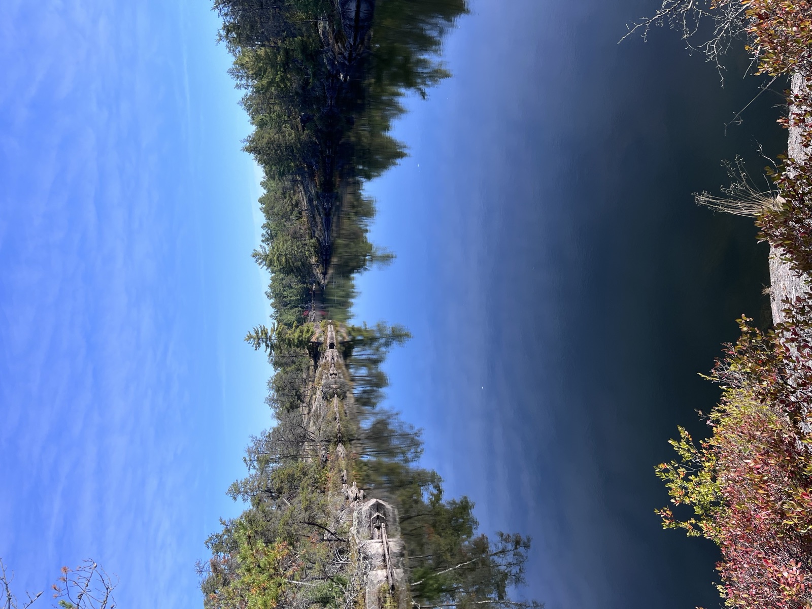 Winding channels and rugged shoreline of the Upper French River